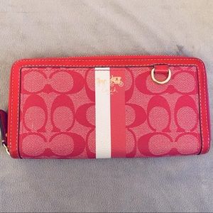 Coach Pink Continental Wallet